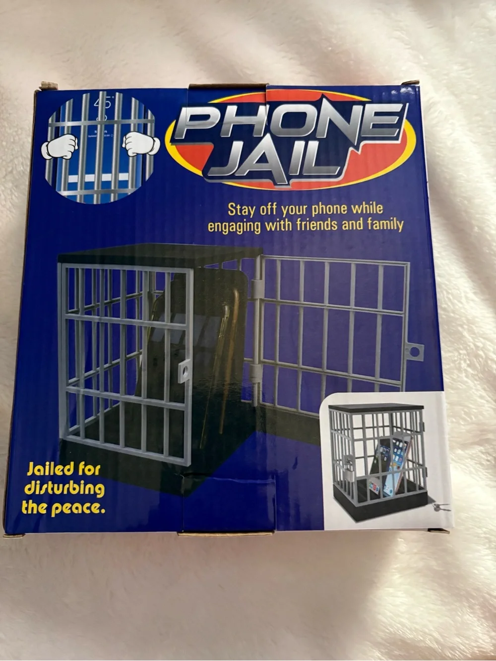Phone Jail Mobile Locking Cage - Black